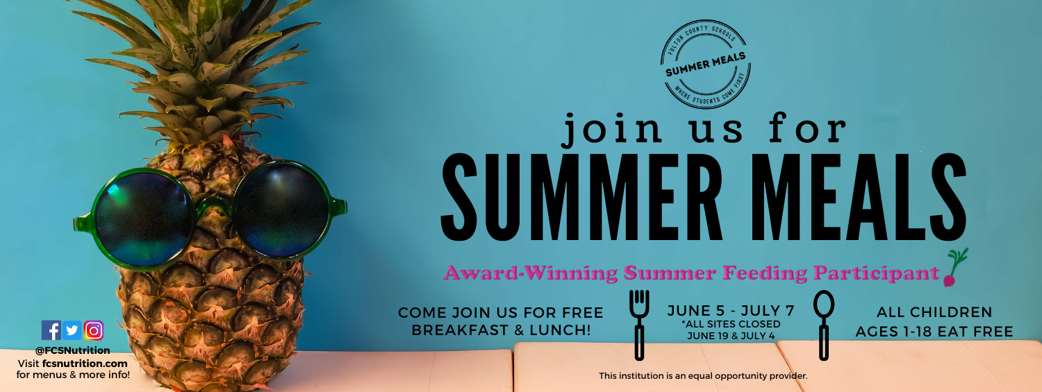 join us for Summer Meals